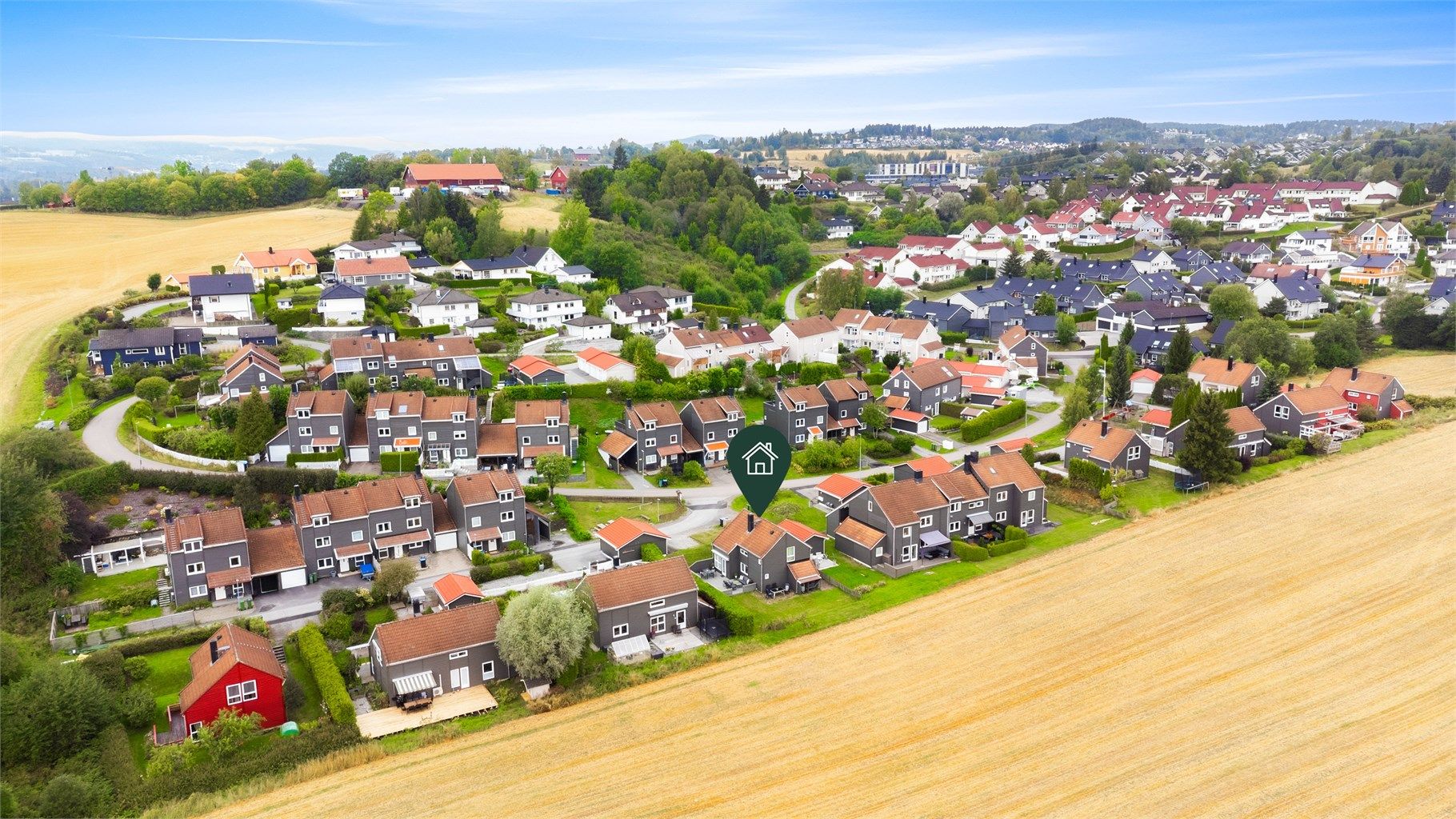 Prost stabels vei er et rolig område og med lite gjennomgangstrafikk er det perfekt for barnefamilien!