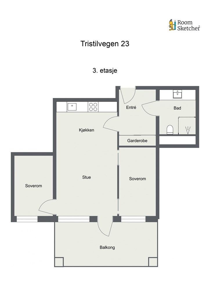 Plantegning 3. etasje