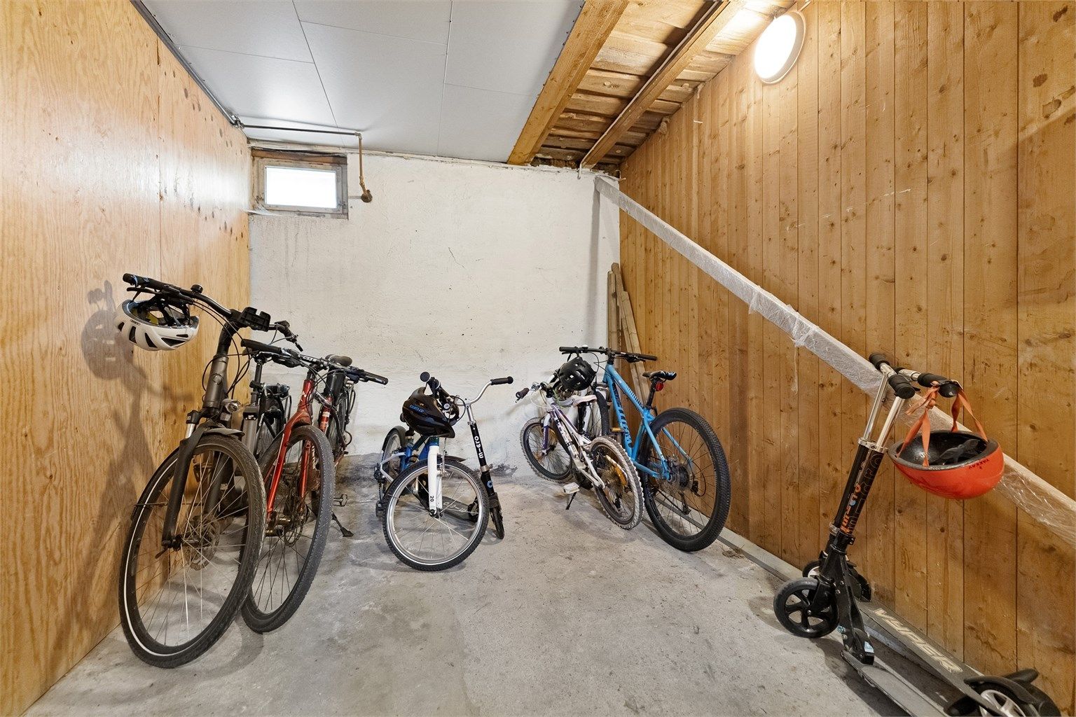 Felles sykkel/sportsbod i kjeller