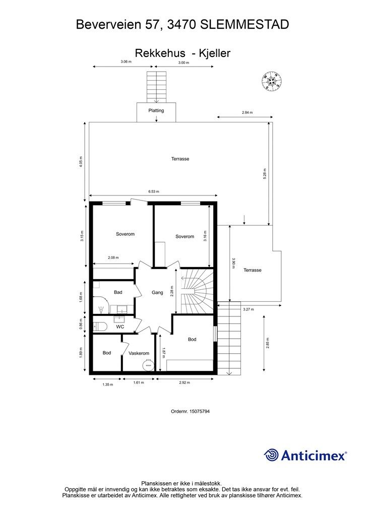 Plantegning underetasje 