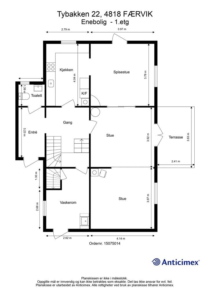 Plantegning-Enebolig 1.etg