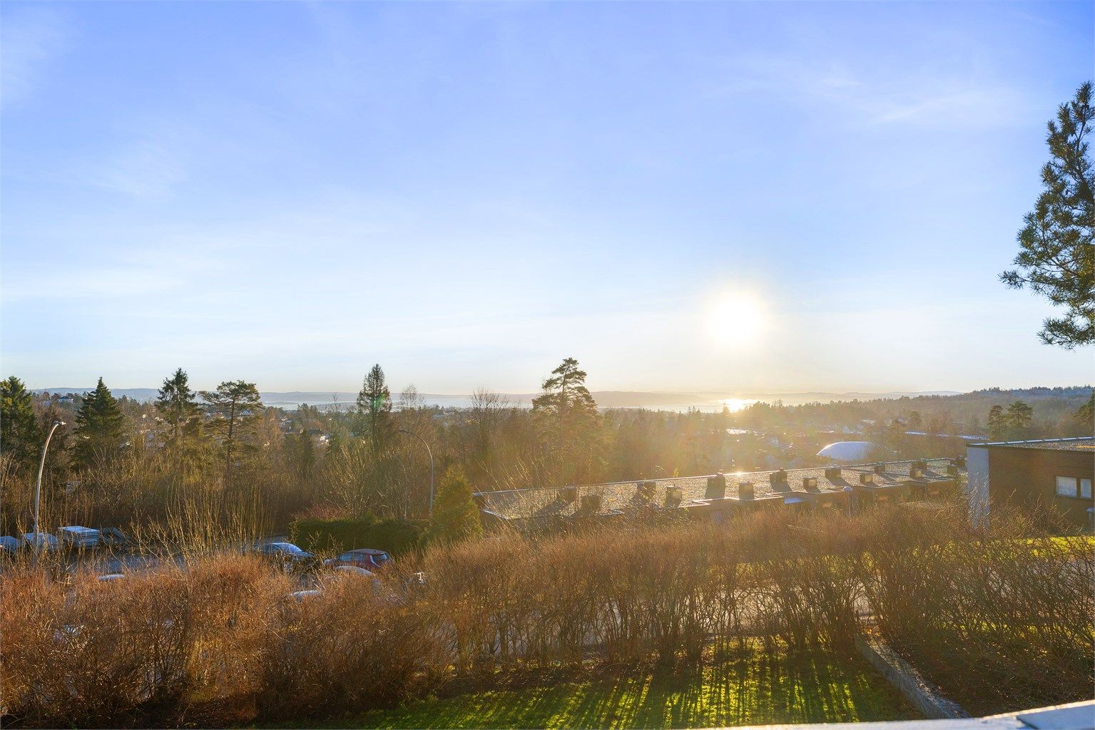 Flott utsikt mot Oslofjorden.