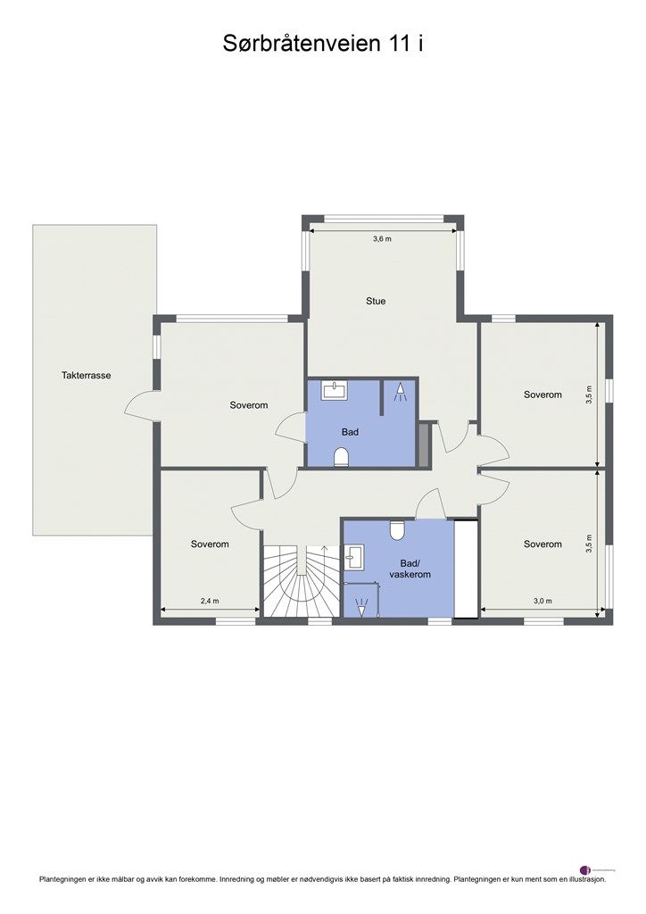 Plantegning 2. etasje 