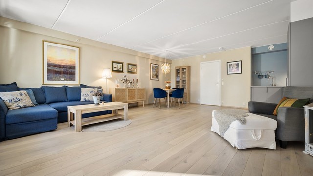 Balansert ventilasjonsanlegg i leiligheten.