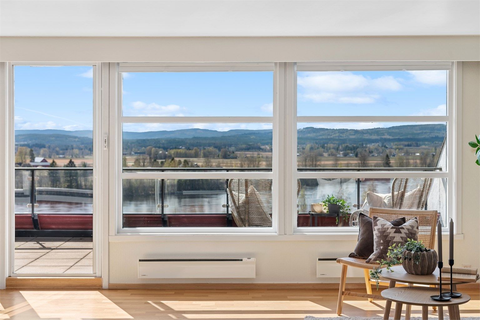 Optimale utsikts- og solforhold. 