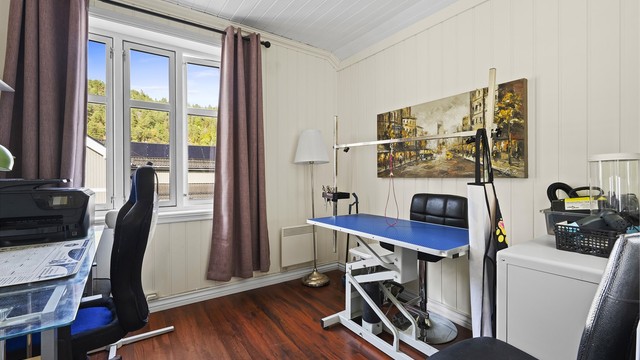 Soverom 3 blir i dag benyttet til annet formål men har godt med plass til dobbeltseng.