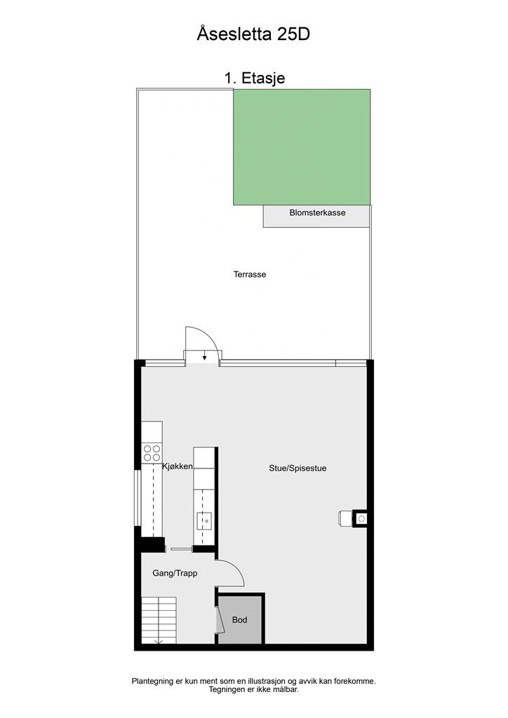 2 D plantegning 1. etasje