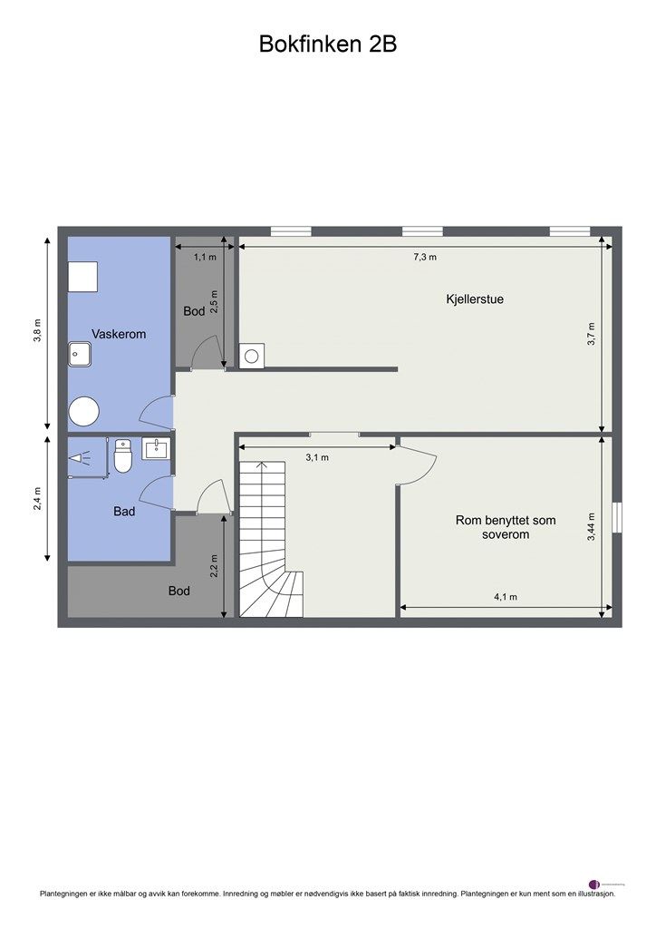 Plantegning - Kjelleretasje