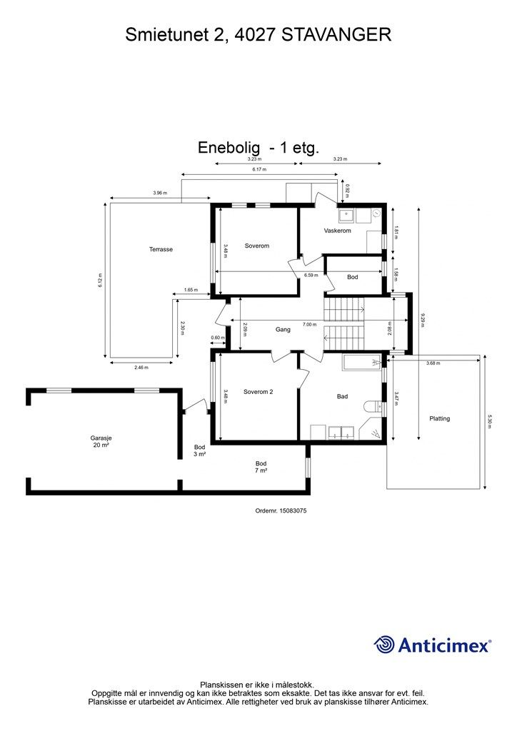 Plantegning- 1 etg.
