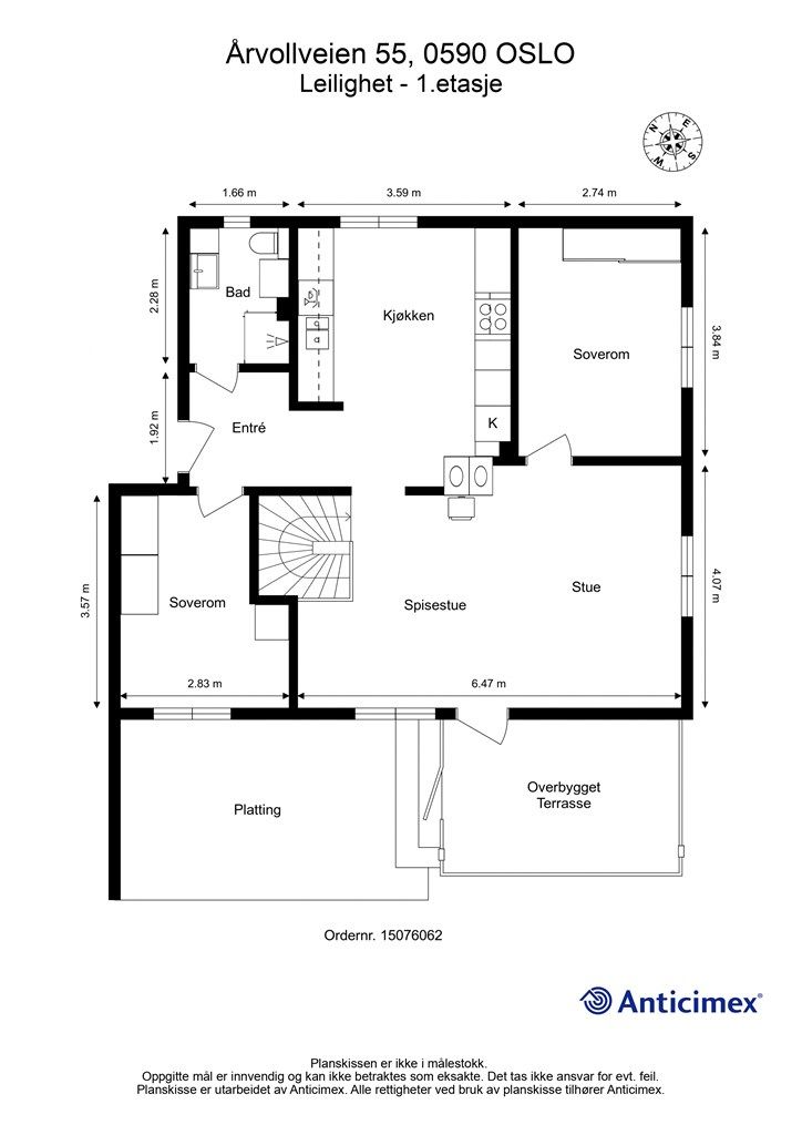 Plantegning - 1 etasje