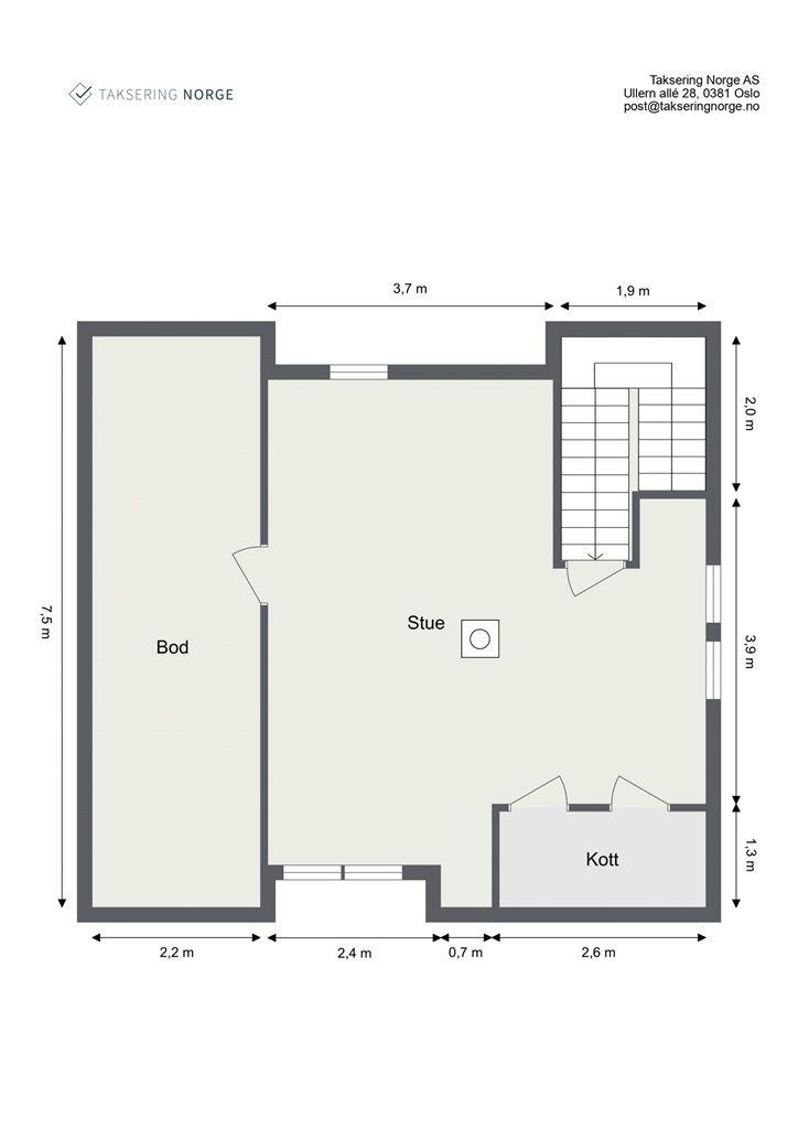 Plantegning 3. etasje