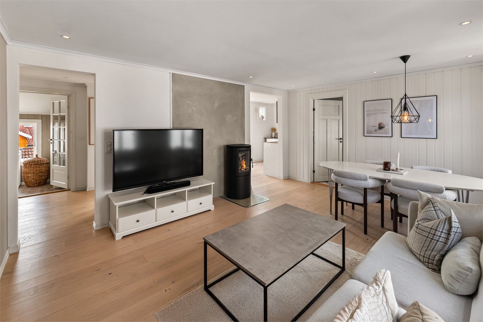 Godt med møbleringsmuligheter i stuen