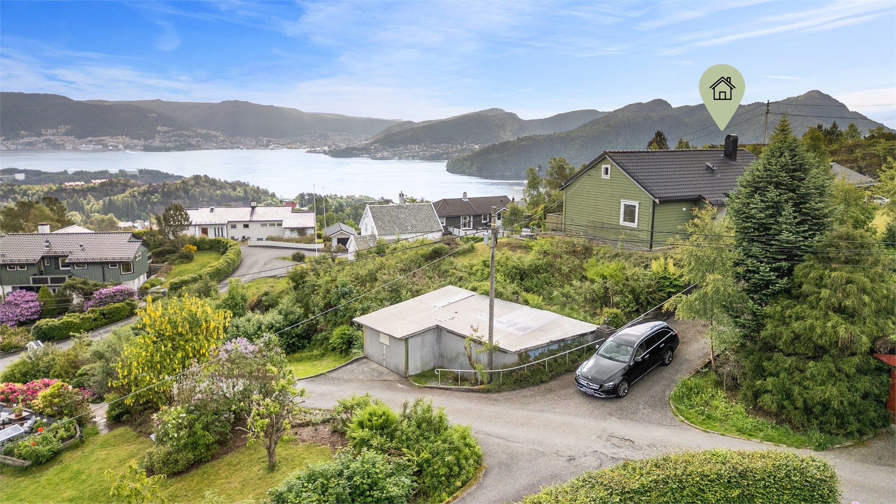 Området består hovedsakelig av etablert villabebyggelse.