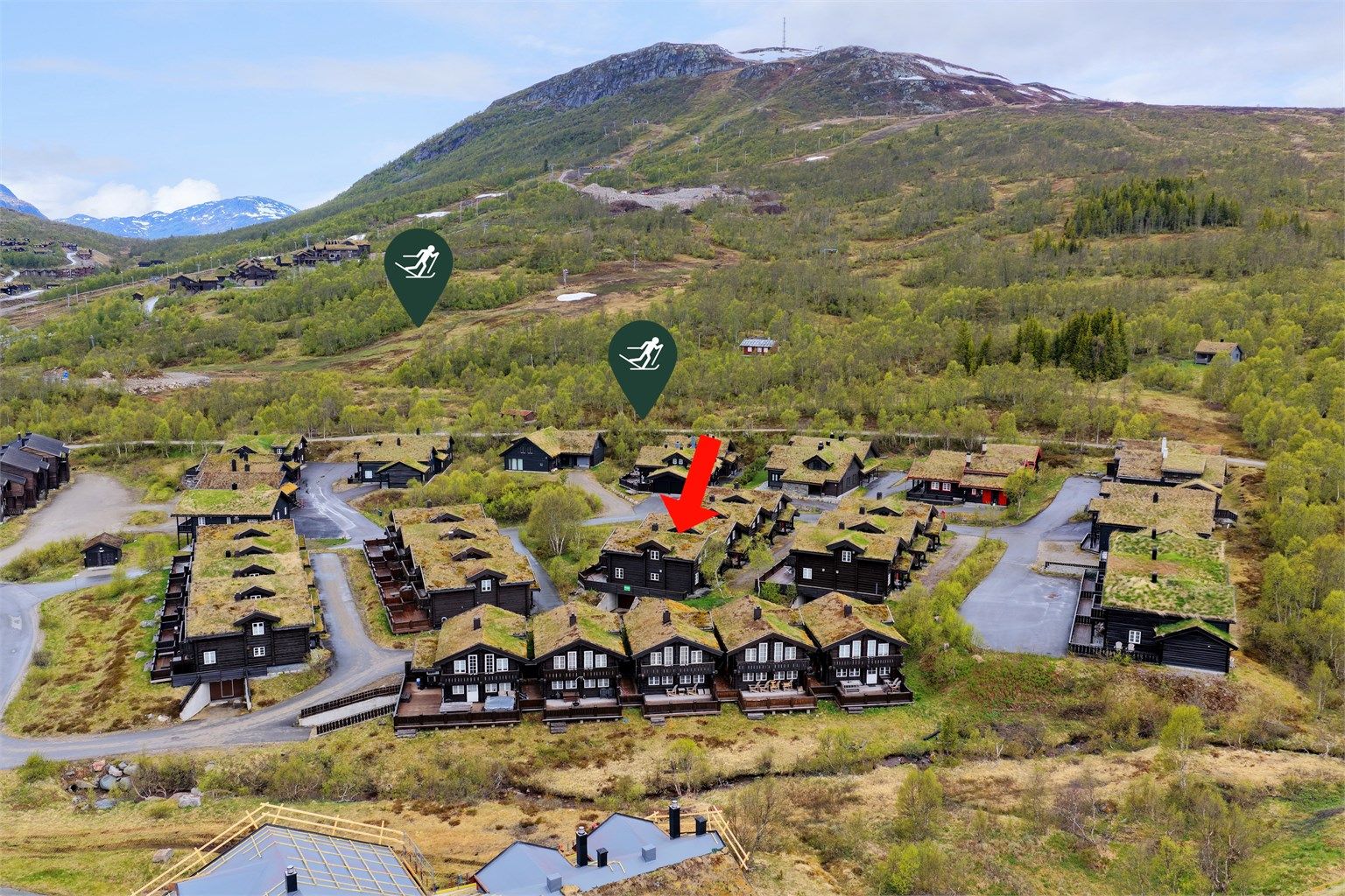 Nærhet til skisenteret og skiløyper 