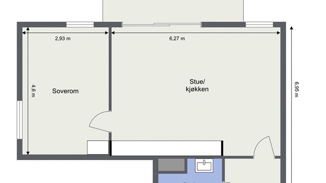 Leiligheten disponerer også bod på fellesareal i kjelleren.