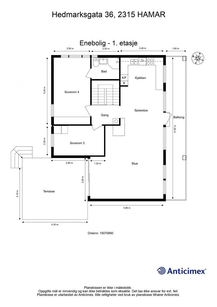Plantegning - 1. etasje
