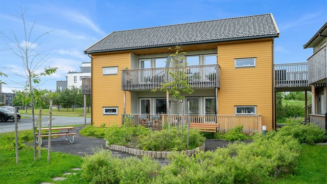 Brauta 219 har en attraktiv beliggenhet på Hårstadhaugen i et rolig, etablert og svært familievennlig boligområde på Tiller. Nabolaget kjennetegnes av et trygt og godt bomiljø med hyggelig naboskap og kort vei til daglige gjøremål.