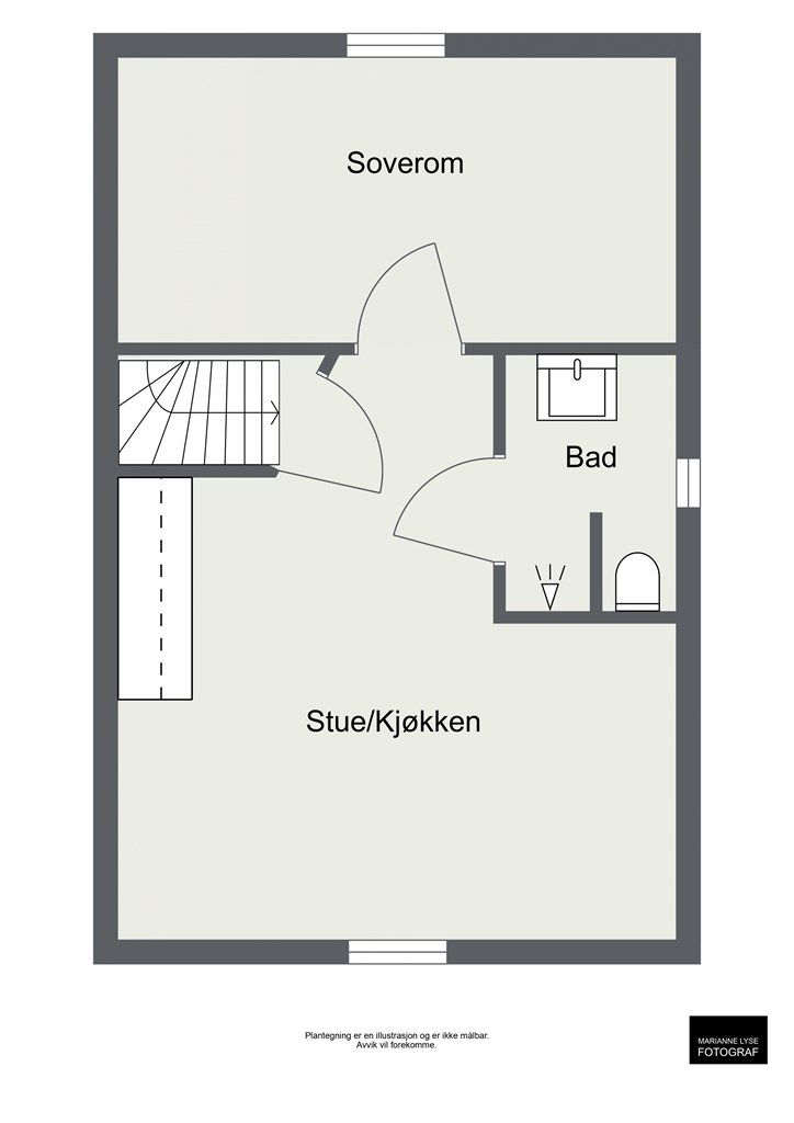 Plantegning loftsetasje