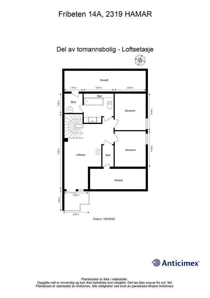 Plantegning-Andre etasje