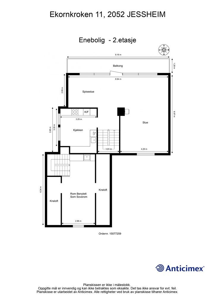Plantegning 2.etasje
