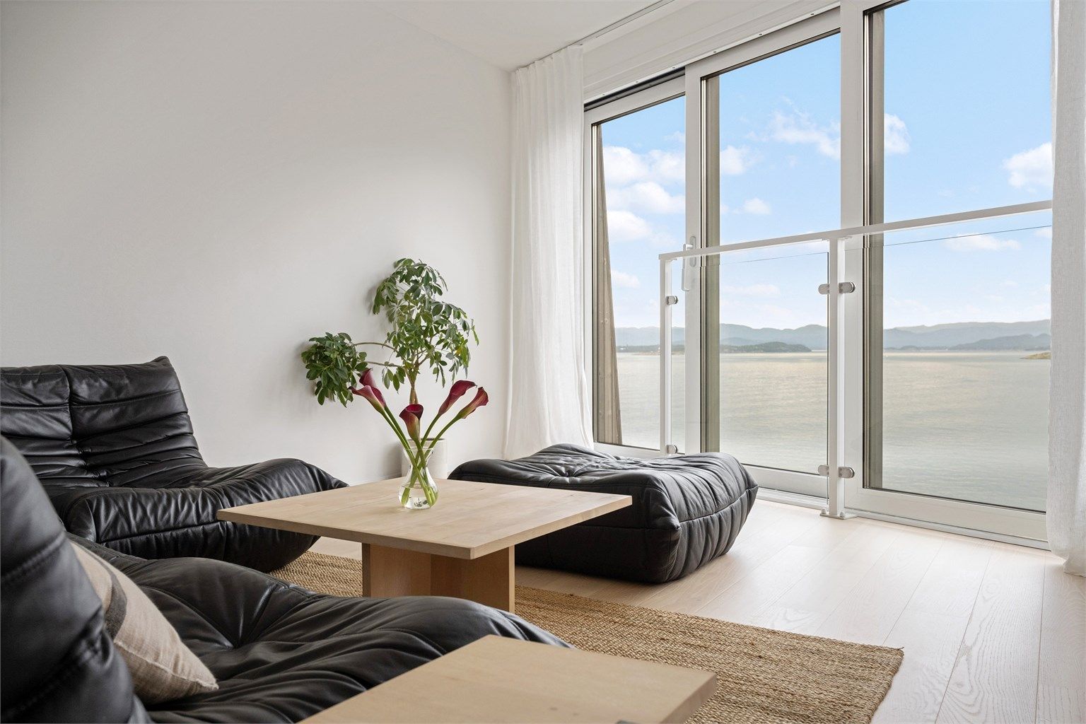 Nydelig sjøutsikt og gjennomgående høy standard. 