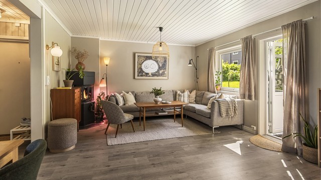 Ytterdøren har brannklasse B30 og lydklasse 35dB for trygghet og komfort.