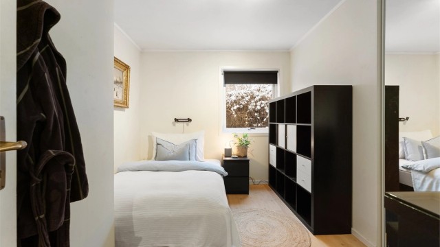 Dette soverommet egner seg godt som gjesterom eller ungdomsrom.