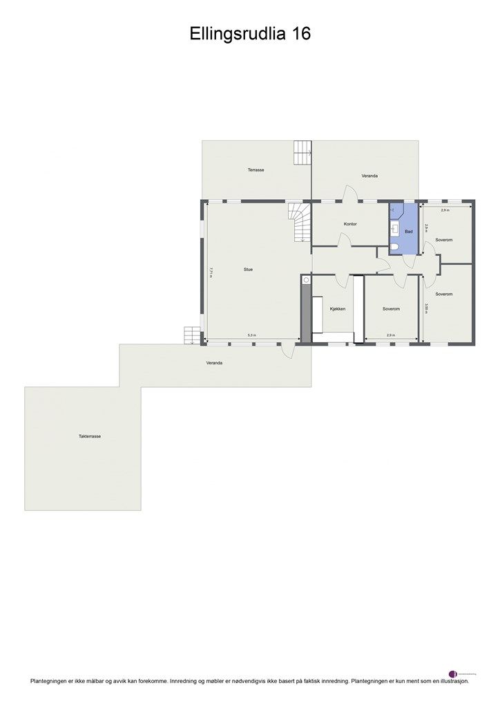 Plantegning 1. etasje 