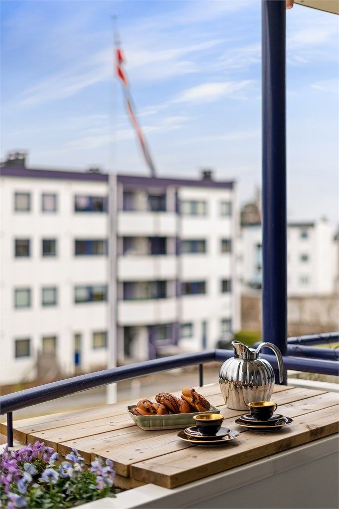 Et hyggelig uterom for morgenkaffen.