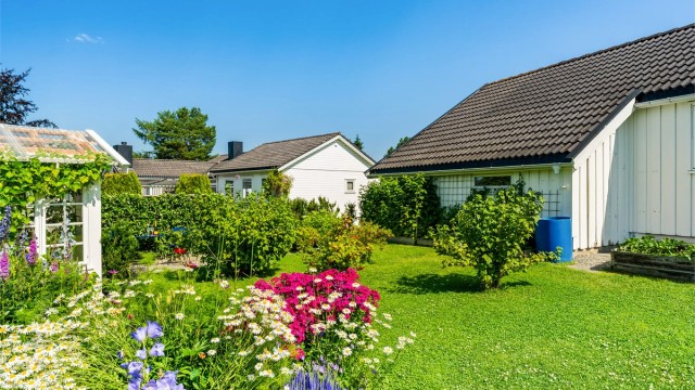 Terrassen vil på sommerstid oppleves som en fin forlengelse av stuen.