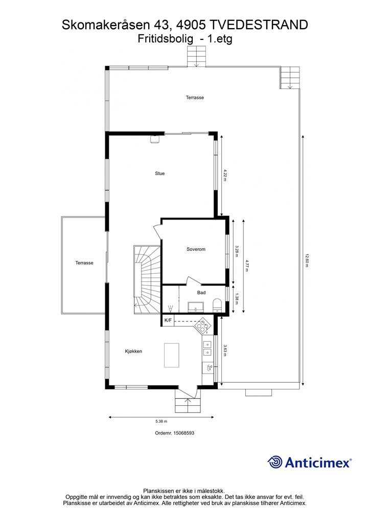 Plantegning hovedetasje