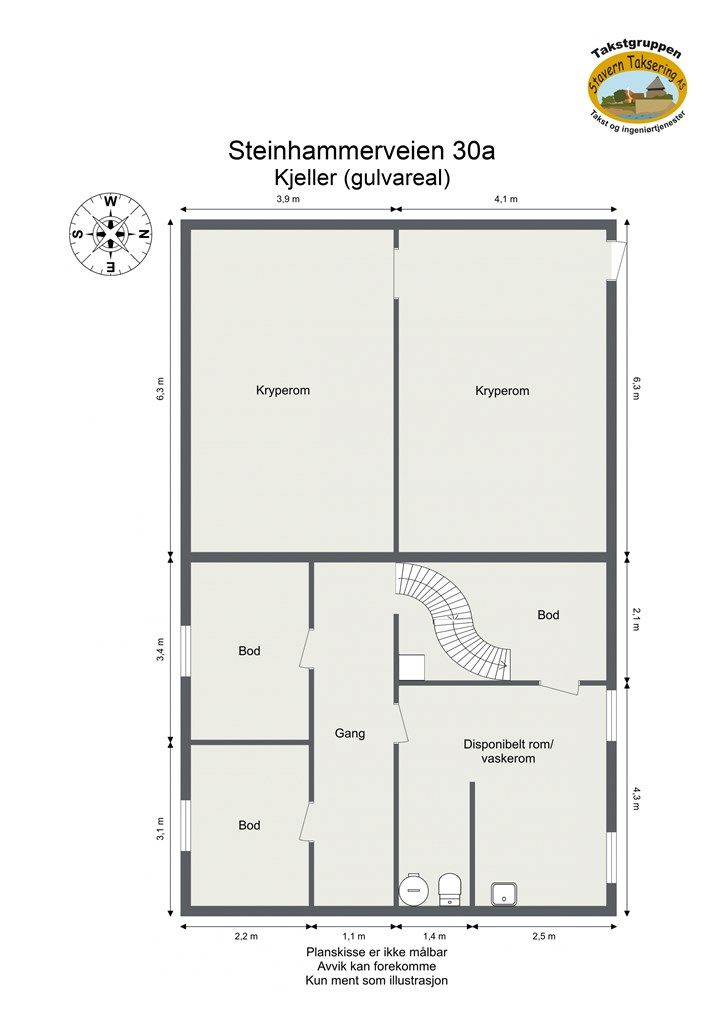 Plantegning - Kjeller