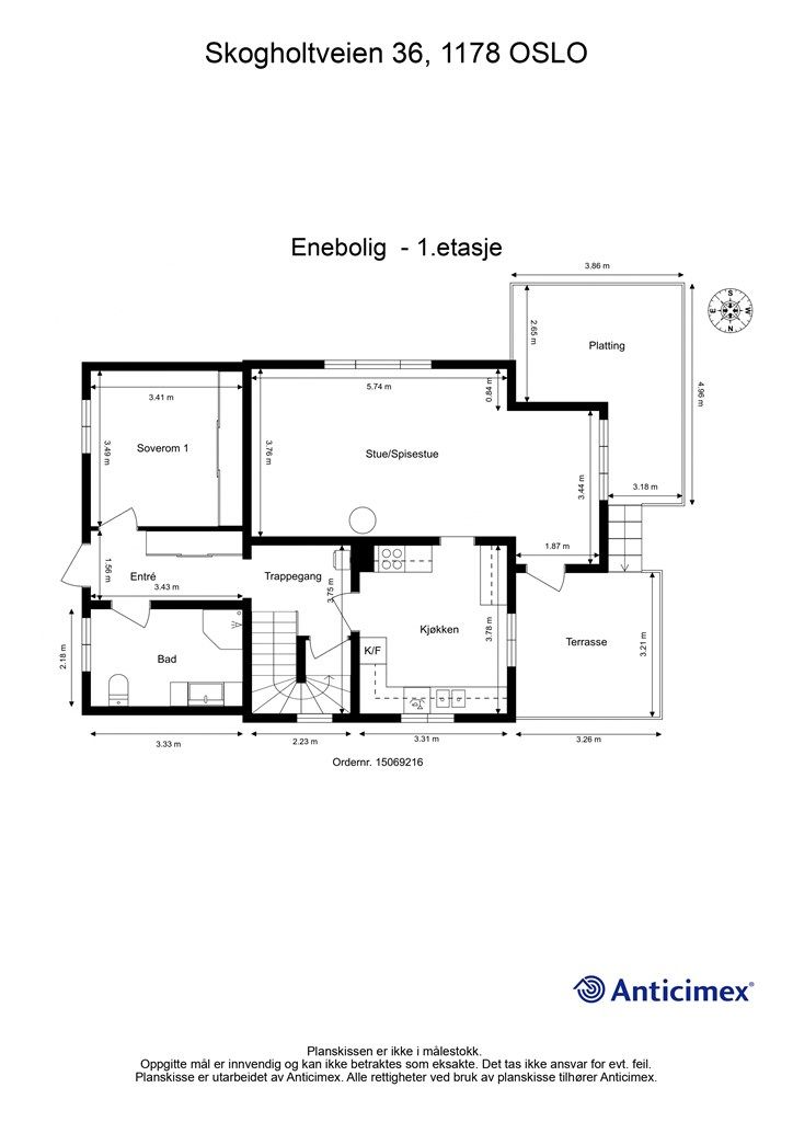 Plantegning - 1. etasje