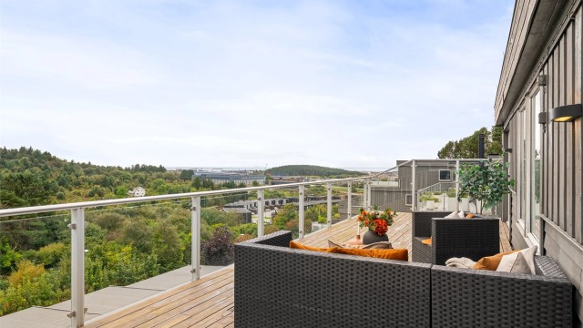 Terrasse med panoramautsikt