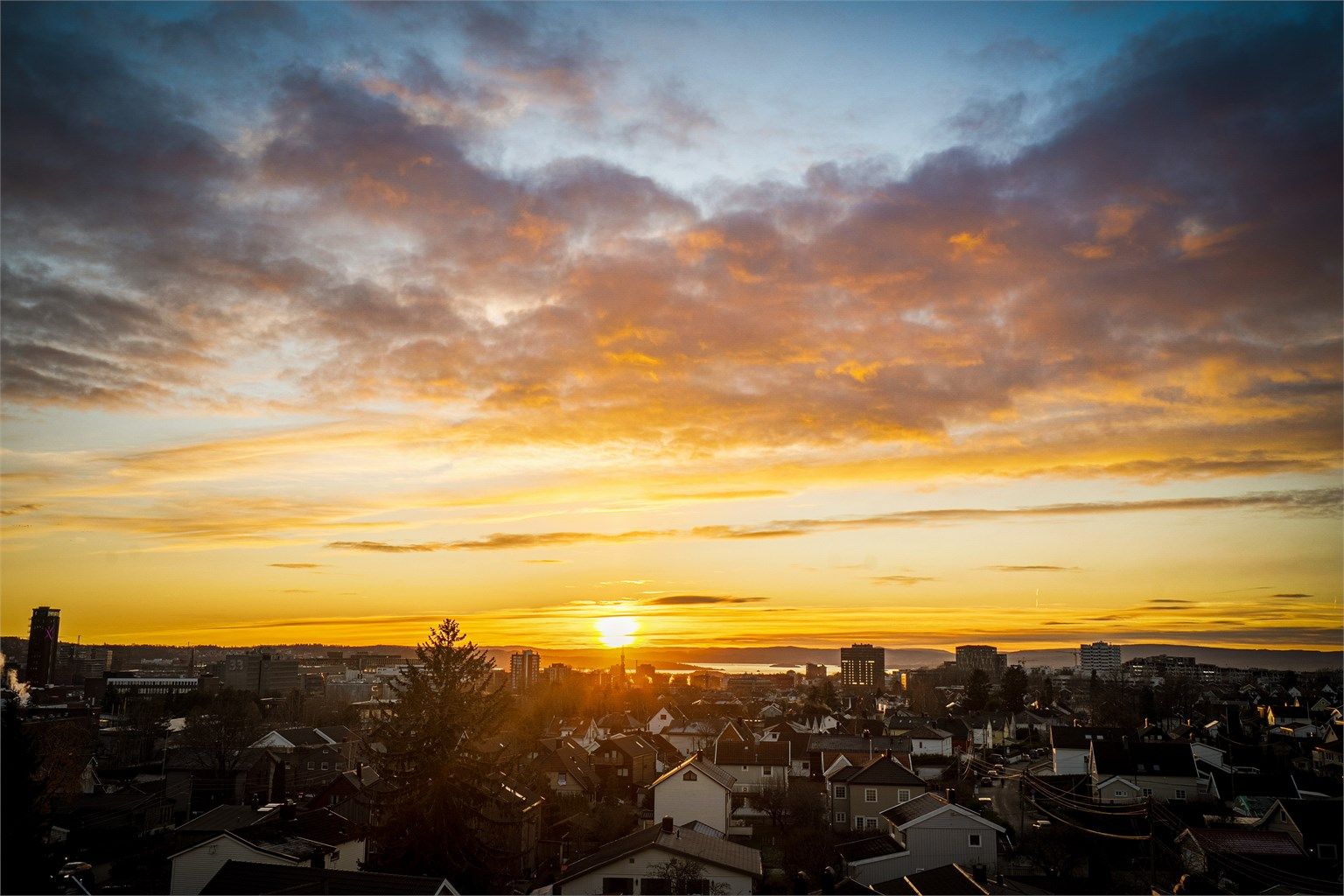 Kveldsutsikt over Risløkka og Oslo by!