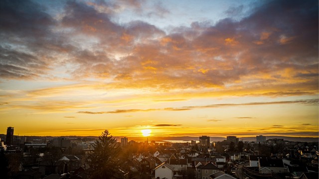 Kveldsutsikt over Risløkka og Oslo by!