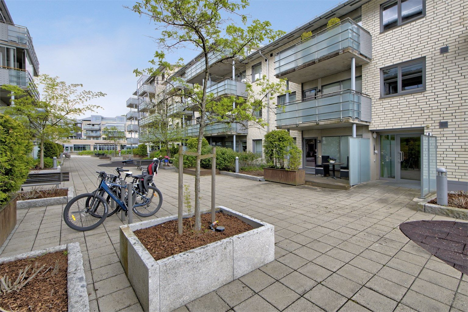 Fasade ved inngangsparti