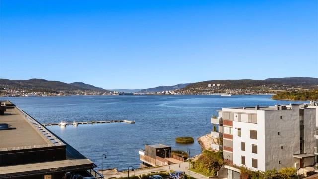 Utsikt fra terrassen.