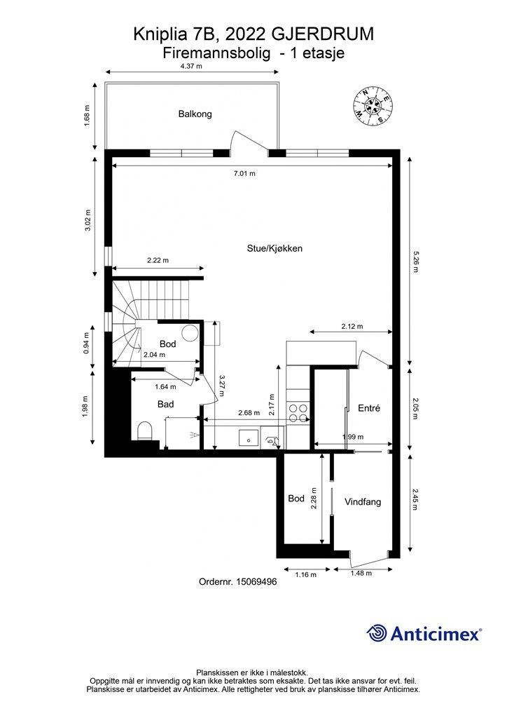 Plantegning- 1 etasje