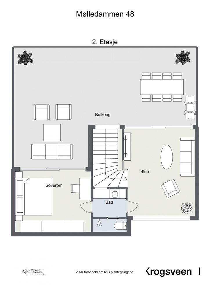 Planskisse 2. etasje. 