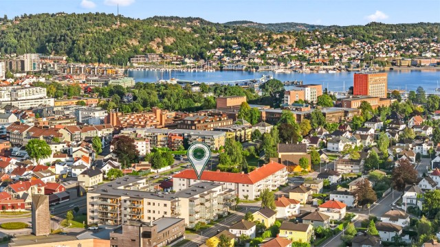 Eiendommen ligger med kort vei til sentrum og flotte turområder (arkivbilde)