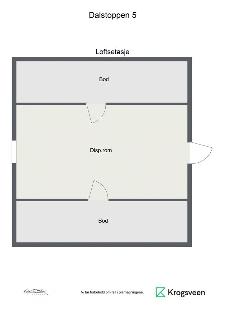 Plantegning loftetasje