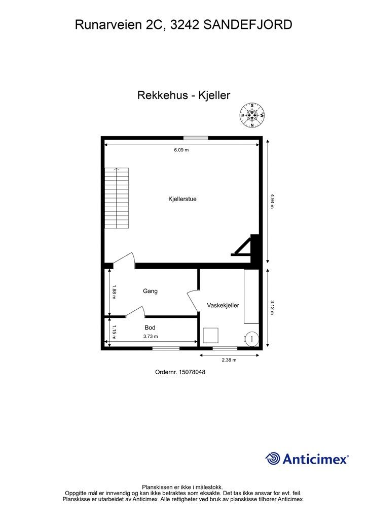 Plantegning Kjeller.