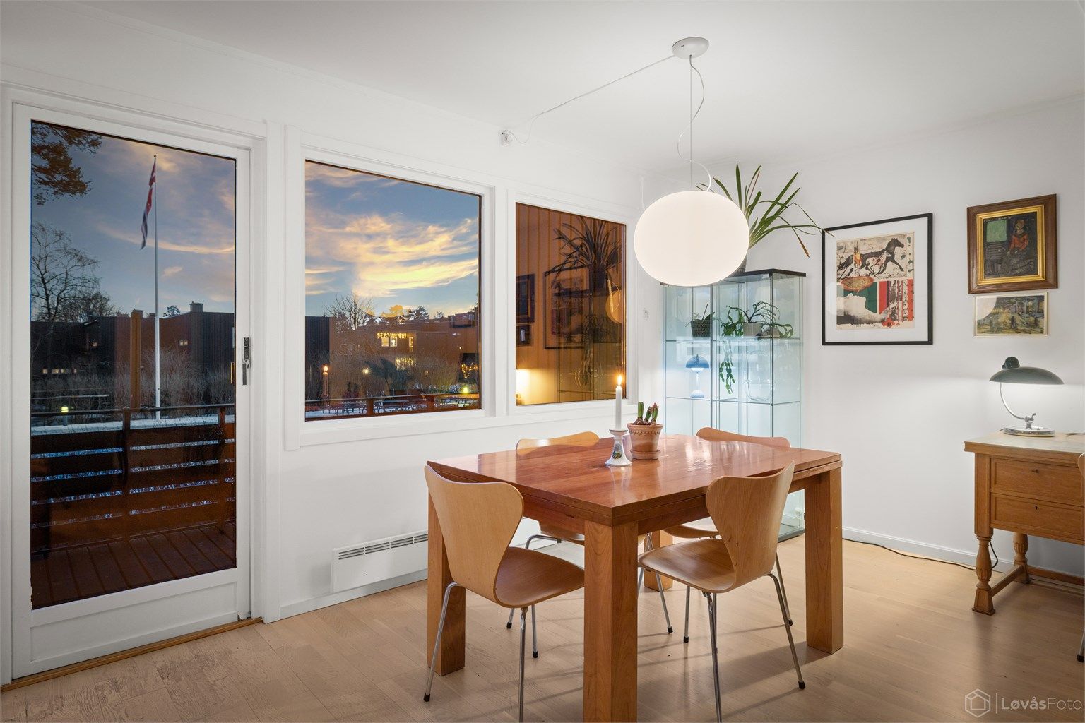 Utgang til usjenert veranda