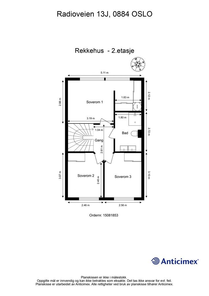 Plantegning - 2. etasje