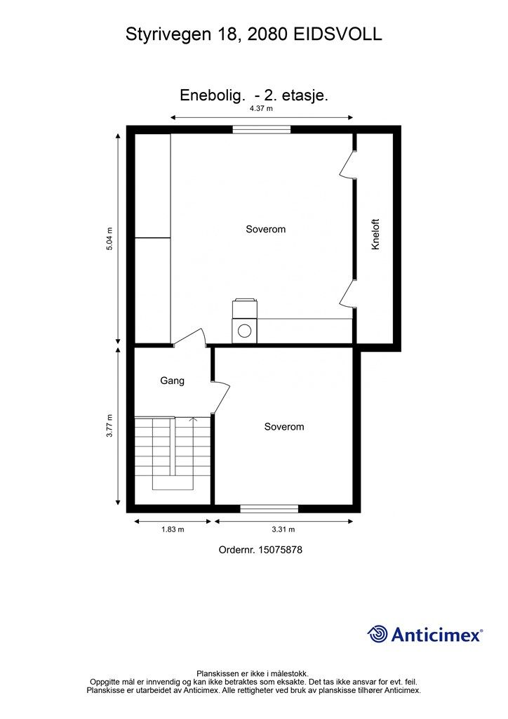 Plantegning 2. etasje.