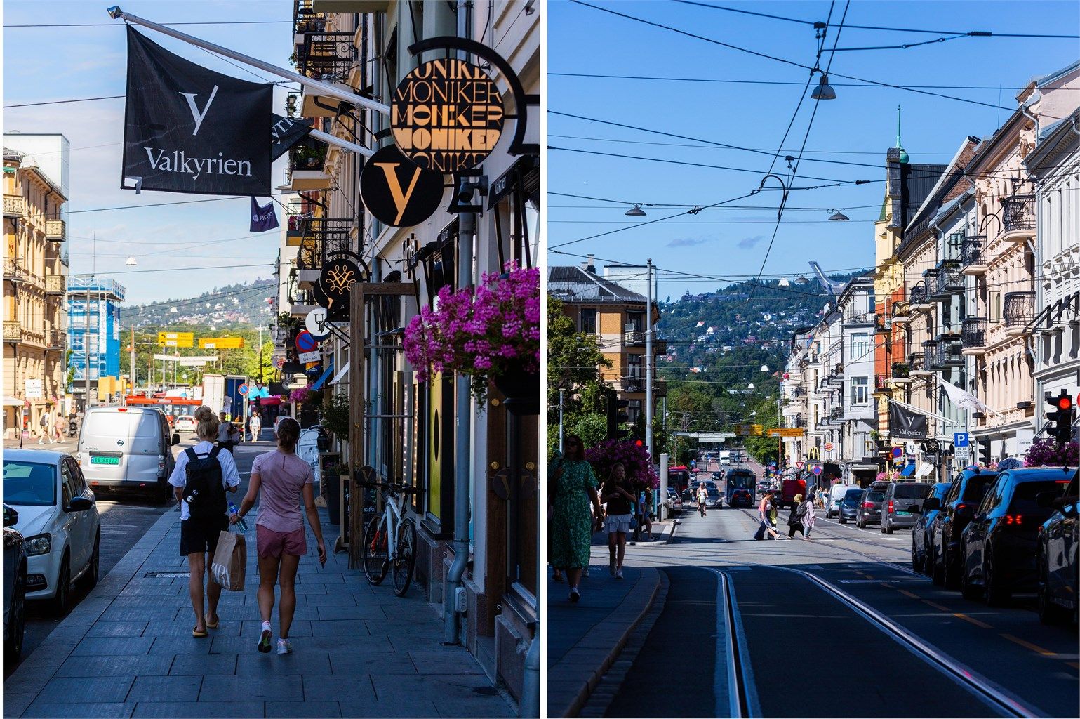Bogstadveien og Valkyrien senter byr på et rikt utvalg av butikker, kaféer og spennende spisesteder; perfekt for en lørdag i byen eller en hyggelig ettermiddag etter jobb.