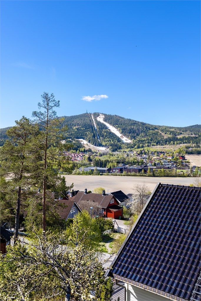 Boligen har en knallfin utsikt mot Varingskollen i Vest