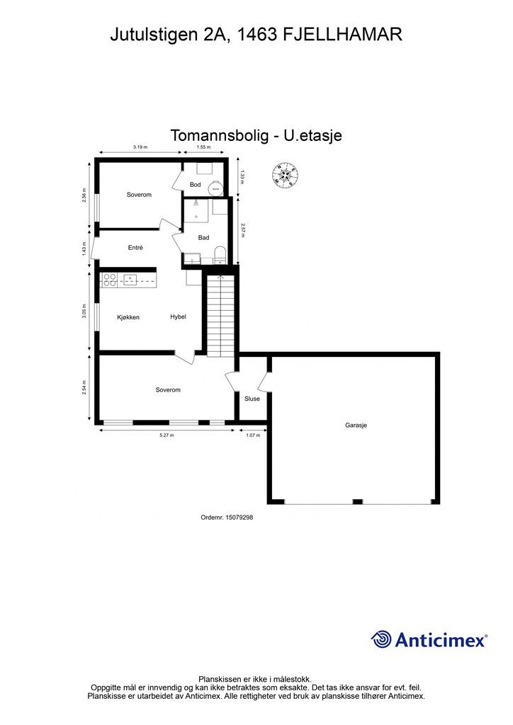 Plantegning- U.etasje