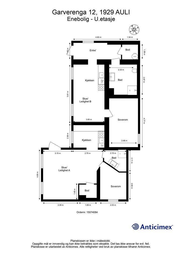 Plantegning- Kjeller